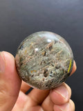 Natural Phantom Quartz Sphere With Internal Phantom Inclusions, Decorative Mineral Ornament