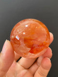 Natural Red Hematoid Quartz Crystal Sphere for Home Decoration