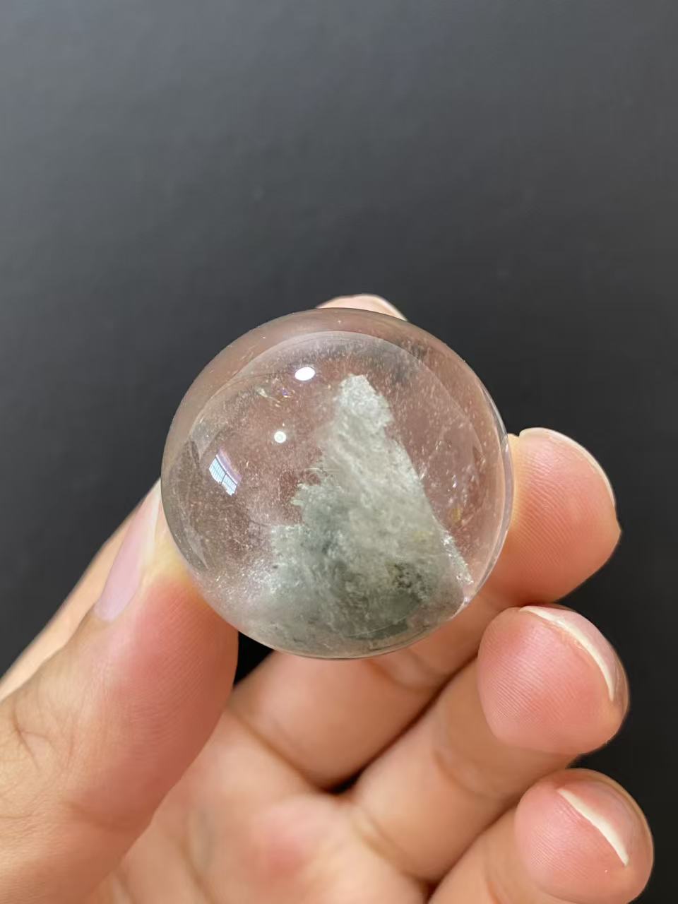 Natural Phantom Quartz Crystal Sphere for Home Decoration