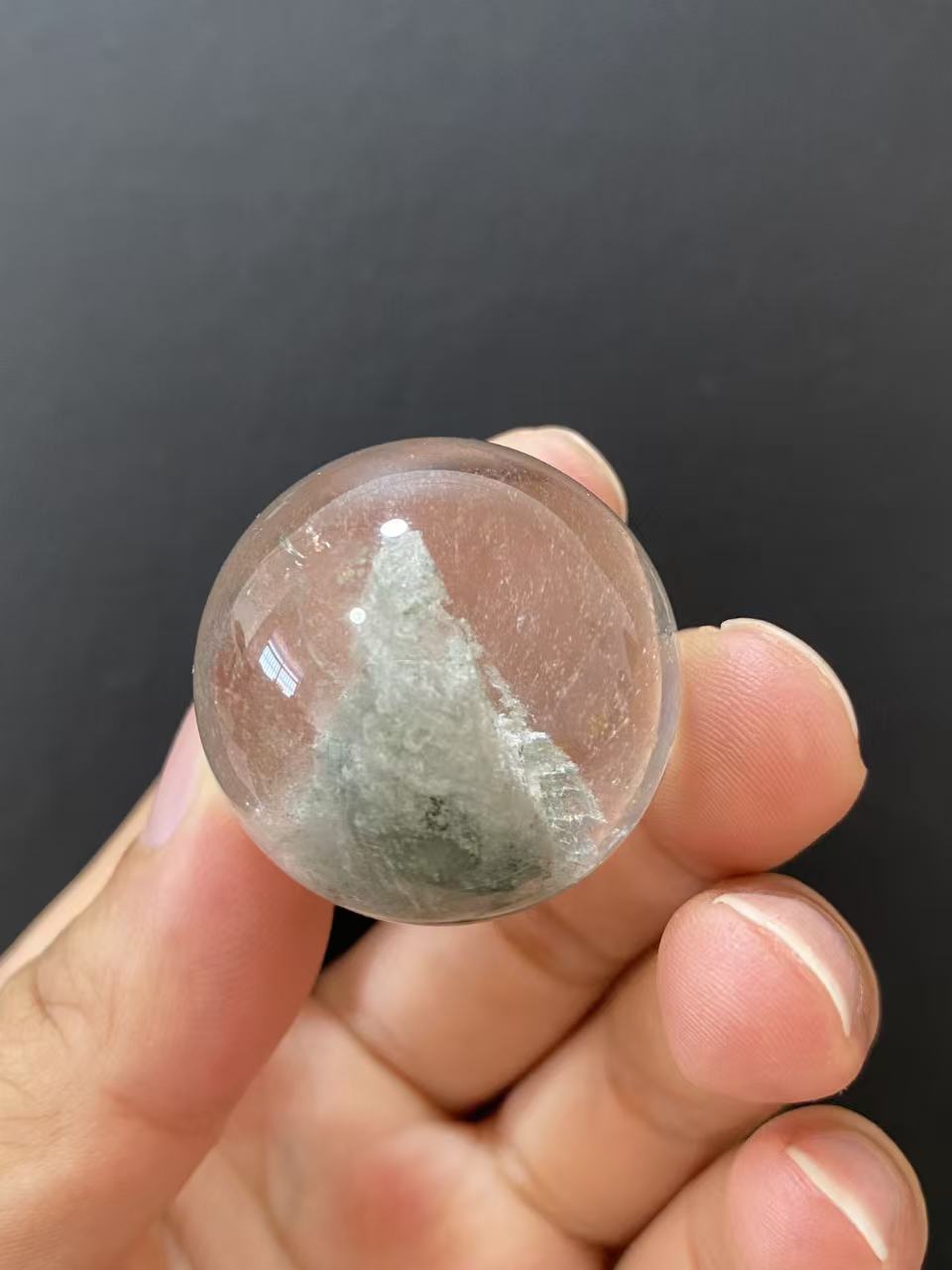 Natural Phantom Quartz Crystal Sphere for Home Decoration