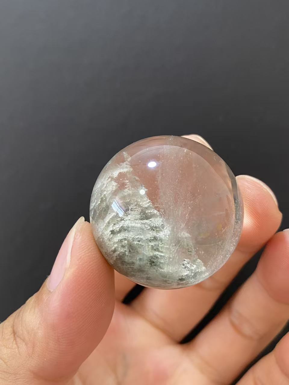Natural Phantom Quartz Crystal Sphere for Home Decoration