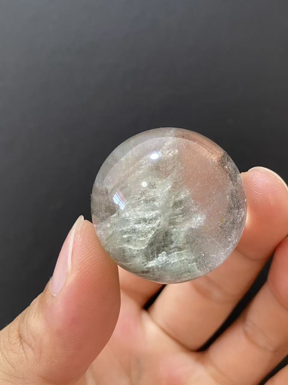 Natural Phantom Quartz Crystal Sphere for Home Decoration