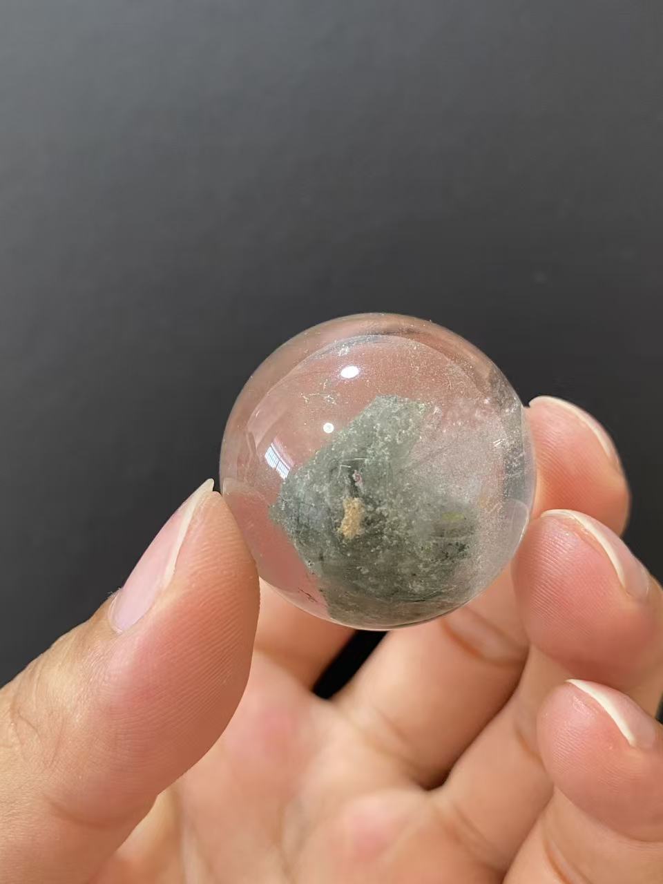 Natural Phantom Quartz Crystal Sphere for Home Decoration