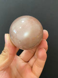 Natural Orange Sunstone Sphere, Hand‑Polished Gemstone Sphere With Bright Orange Natural Shimmer for Home & Desk Display